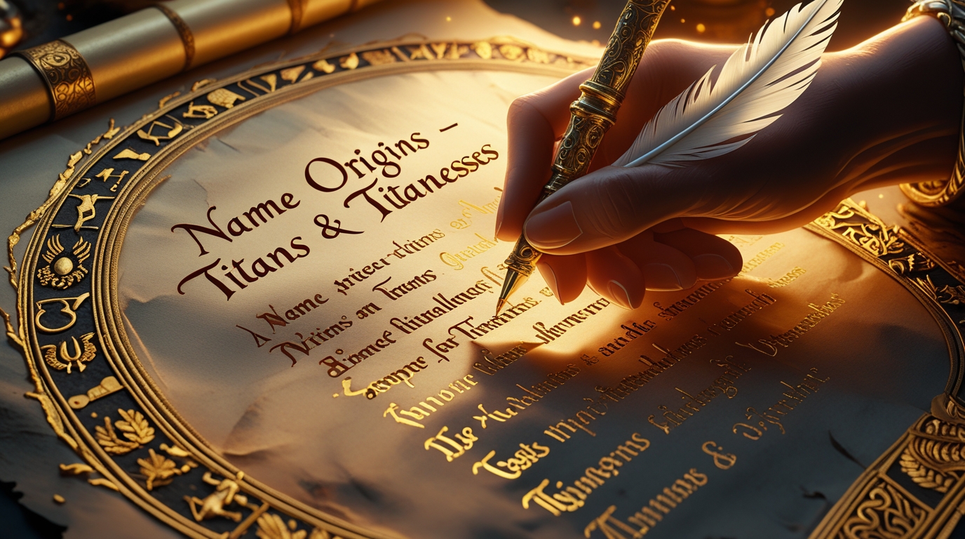 Titans and Titanesses Illustration